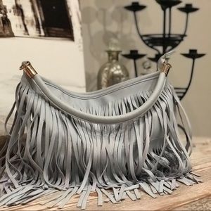 Baby blue / gray Purse